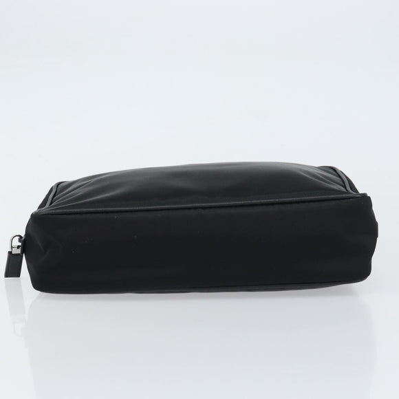 PRADA Shoulder Bag Nylon Black Silver Auth yk20057V