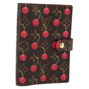 LOUIS VUITTON Cherry Agenda PM Day Planner Cover Red R21023 LV Auth yk20058V-1