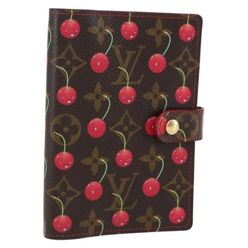 LOUIS VUITTON Cherry Agenda PM Day Planner Cover Red R21023 LV Auth yk20058V