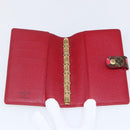 LOUIS VUITTON Cherry Agenda PM Day Planner Cover Red R21023 LV Auth yk20058V-7