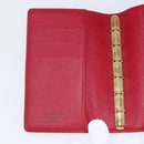 LOUIS VUITTON Cherry Agenda PM Day Planner Cover Red R21023 LV Auth yk20058V-19