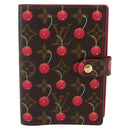LOUIS VUITTON Cherry Agenda PM Day Planner Cover Red R21023 LV Auth yk20058V-13