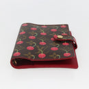 LOUIS VUITTON Cherry Agenda PM Day Planner Cover Red R21023 LV Auth yk20058V-6