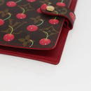 LOUIS VUITTON Cherry Agenda PM Day Planner Cover Red R21023 LV Auth yk20058V-14