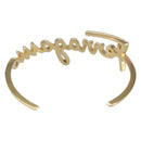 Salvatore Ferragamo Bangle Bracelet metal Gold Tone Auth yk20060-3