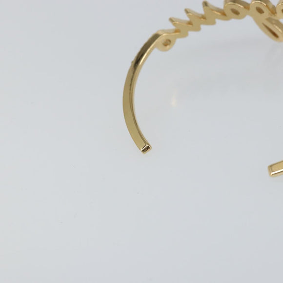 Salvatore Ferragamo Bangle Bracelet metal Gold Tone Auth yk20060