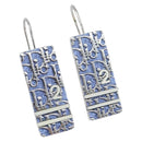 Christian Dior Pierce Earring metal Blue Auth yk20067-1