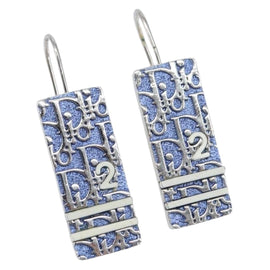 Christian Dior Pierce Earring metal Blue Auth yk20067