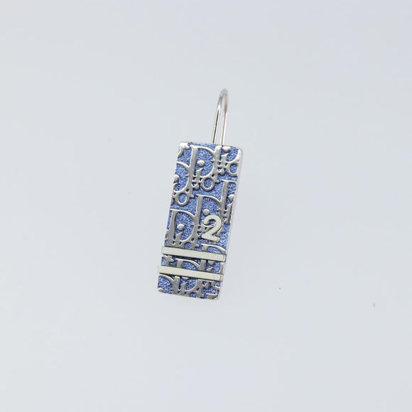 Christian Dior Pierce Earring metal Blue Auth yk20067