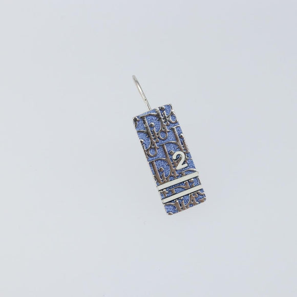 Christian Dior Pierce Earring metal Blue Auth yk20067