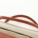 Chloe Harley Hand Bag Canvas Leather Beige Brown gold Auth yk20068V-14