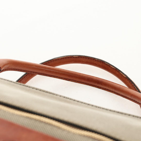 Chloe Harley Hand Bag Canvas Leather Beige Brown gold Auth yk20068V