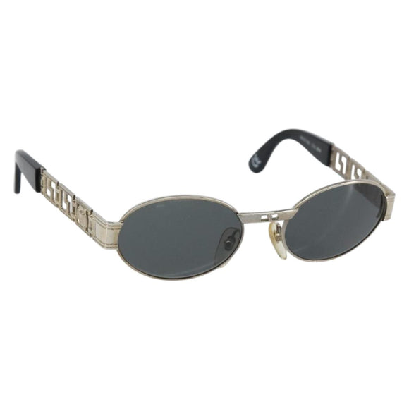 VERSACE Sunglasses metal Silver Auth yk20069