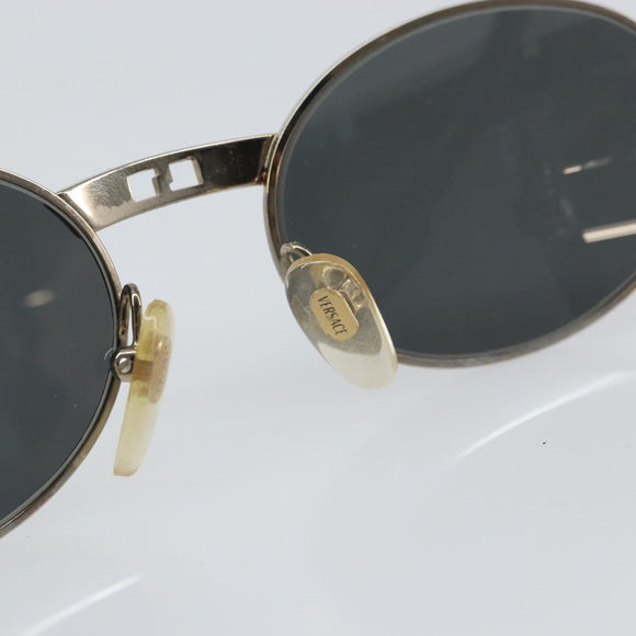 VERSACE Sunglasses metal Silver Auth yk20069