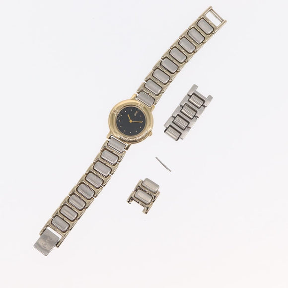SAINT LAURENT Watches metal Silver Gold 229789Y Auth yk20073