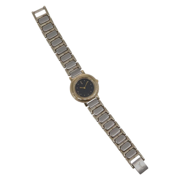 SAINT LAURENT Watches metal Silver Gold 229789Y Auth yk20073