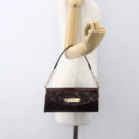 LOUIS VUITTON Monogram Vernis Sunset Bluebird Bag Amarante M93542 Auth yk20075V