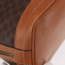CELINE Macadam Canvas Shoulder Bag PVC Leather Brown Gold Auth yk20076V-14
