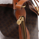 CELINE Macadam Canvas Shoulder Bag PVC Leather Brown Gold Auth yk20076V-18