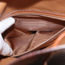 CELINE Macadam Canvas Shoulder Bag PVC Leather Brown Gold Auth yk20076V-11