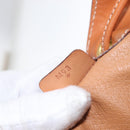 CELINE Macadam Canvas Shoulder Bag PVC Leather Brown Gold Auth yk20076V-12