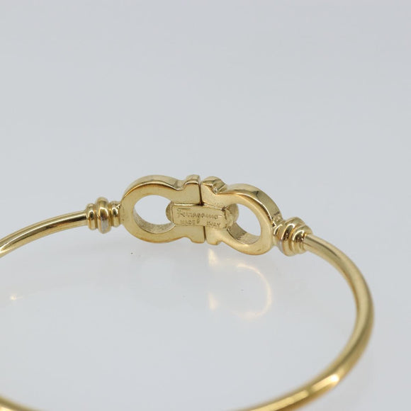 Salvatore Ferragamo Gancini Bracelet metal Gold Auth yk20077