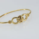 Salvatore Ferragamo Gancini Bracelet metal Gold Auth yk20077-8