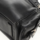 PRADA Shoulder Bag Leather Black Silver BR3250 Auth yk20080V-16