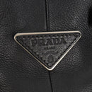 PRADA Shoulder Bag Leather Black Silver BR3250 Auth yk20080V-18