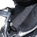 PRADA Shoulder Bag Leather Black Silver BR3250 Auth yk20080V-9