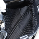 PRADA Shoulder Bag Leather Black Silver BR3250 Auth yk20080V-20