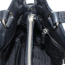 PRADA Shoulder Bag Leather Black Silver BR3250 Auth yk20080V-22