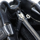 PRADA Shoulder Bag Leather Black Silver BR3250 Auth yk20080V-23