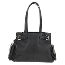 PRADA Shoulder Bag Leather Black Silver BR3250 Auth yk20080V-2