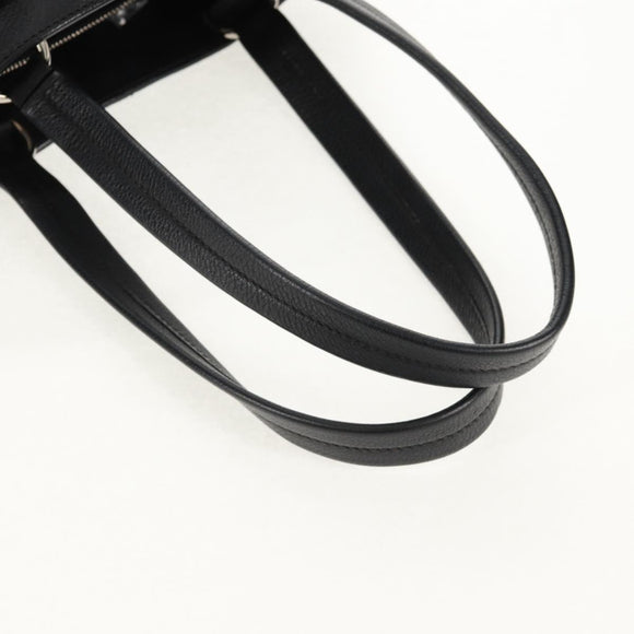 PRADA Shoulder Bag Leather Black Silver BR3250 Auth yk20080V