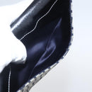 FENDI Zucchino Canvas Long Wallet Navy Silver Auth yk20081-9