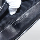 FENDI Zucchino Canvas Long Wallet Navy Silver Auth yk20081-12