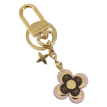 LOUIS VUITTON Porte Cles Blooming Charm metal Gold Tone M68085 LV Auth yk20083