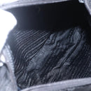 PRADA Shoulder Bag Nylon Black Silver Auth yk20084V-10