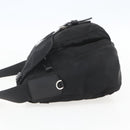 PRADA Shoulder Bag Nylon Black Silver Auth yk20084V-3