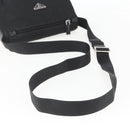 PRADA Shoulder Bag Nylon Black Silver Auth yk20084V-7