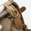 Chloe Harley Hand Bag Canvas Leather 2way Beige Gold Auth yk20085V-16