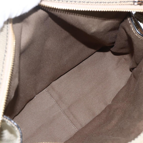 Chloe Harley Hand Bag Canvas Leather 2way Beige Gold Auth yk20085V