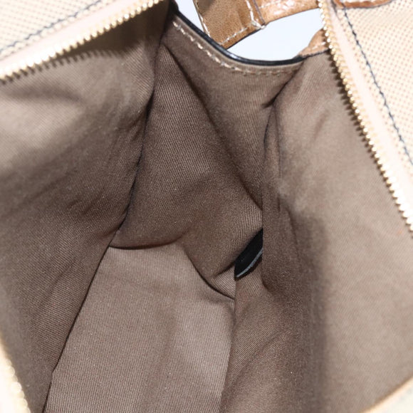 Chloe Harley Hand Bag Canvas Leather 2way Beige Gold Auth yk20085V