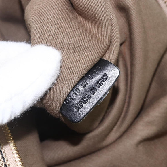 Chloe Harley Hand Bag Canvas Leather 2way Beige Gold Auth yk20085V