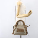 Chloe Harley Hand Bag Canvas Leather 2way Beige Gold Auth yk20085V-22