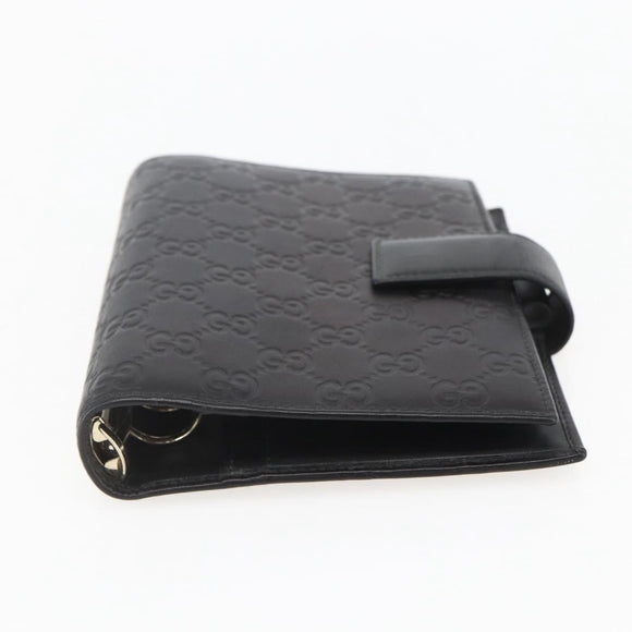 GUCCI GG Canvas Agenda Day Planner Cover Black 115241 Auth yk20086