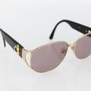 SAINT LAURENT Sunglasses plastic Black Auth yk20087-6