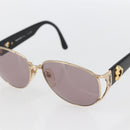 SAINT LAURENT Sunglasses plastic Black Auth yk20087-7