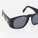 CHANEL COCO Mark Sunglasses plastic Black CC Auth yk20088V-6